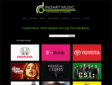 Tablet Screenshot of indartmusic.com